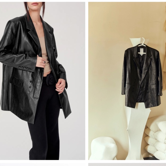 Blazer Jacket in Eco Leather - Picture 3 of 3